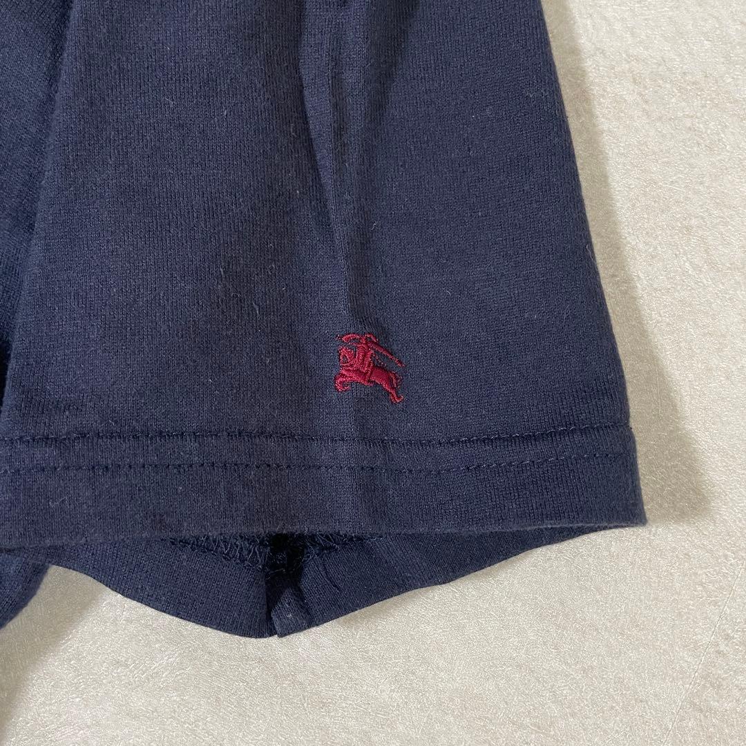 【美品】BURBERRY BLACK LABEL 半袖Tシャツ 2 ネイビー