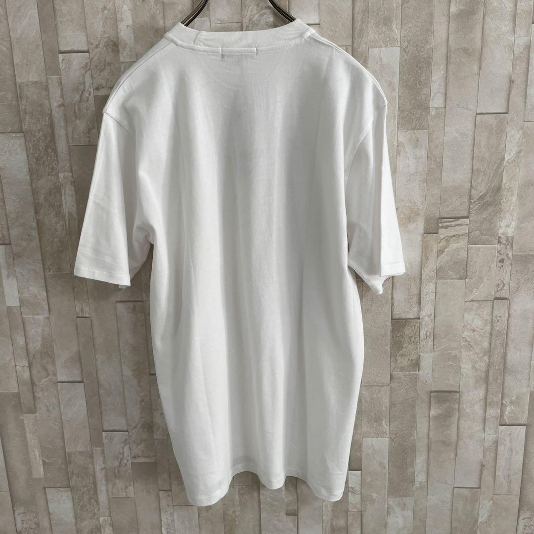 【新品未使用タグ付】23区 HOMME 地図プリント Tシャツ 50 ホワイト