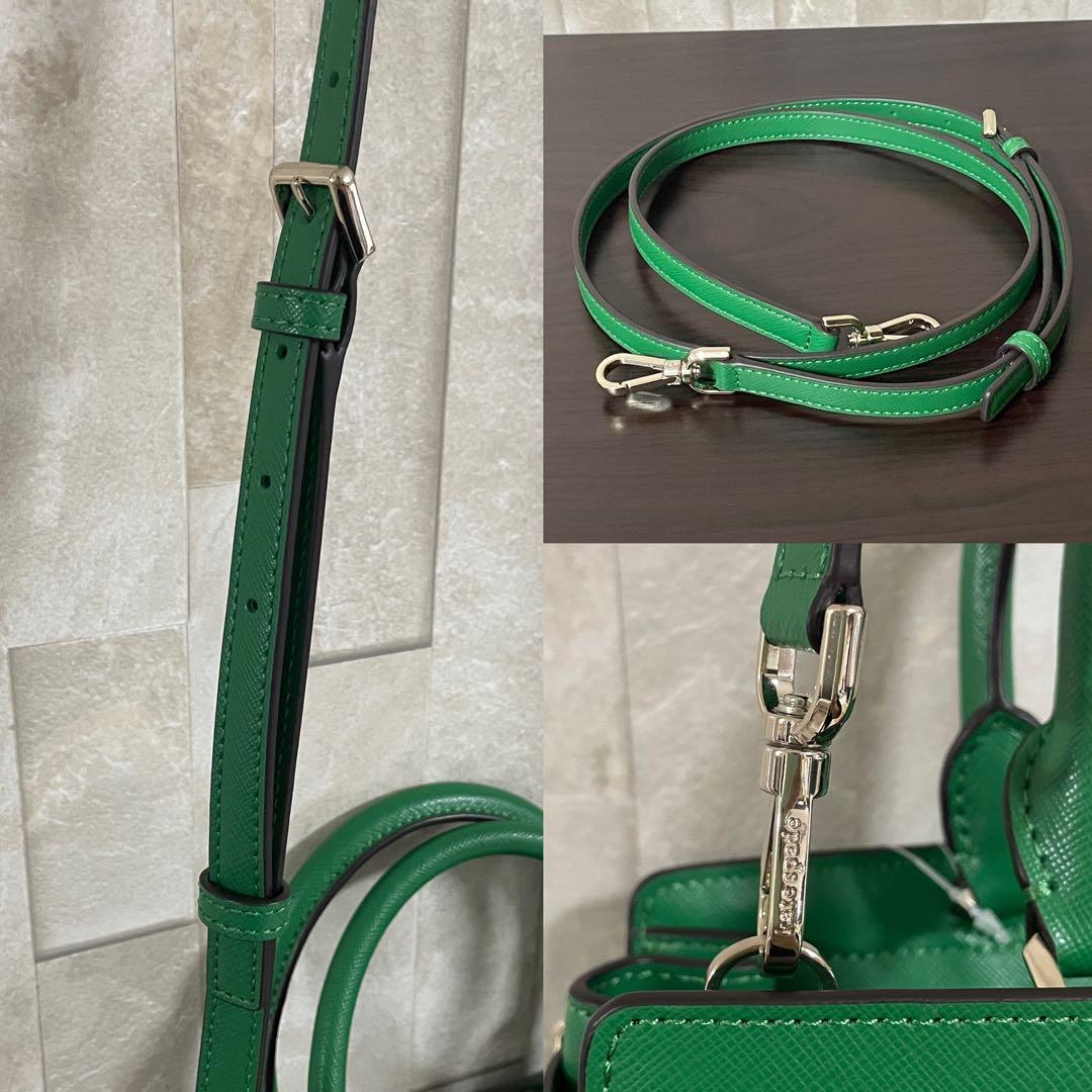 訳あり新品 kate spade ハンドバッグ 2way グリーン