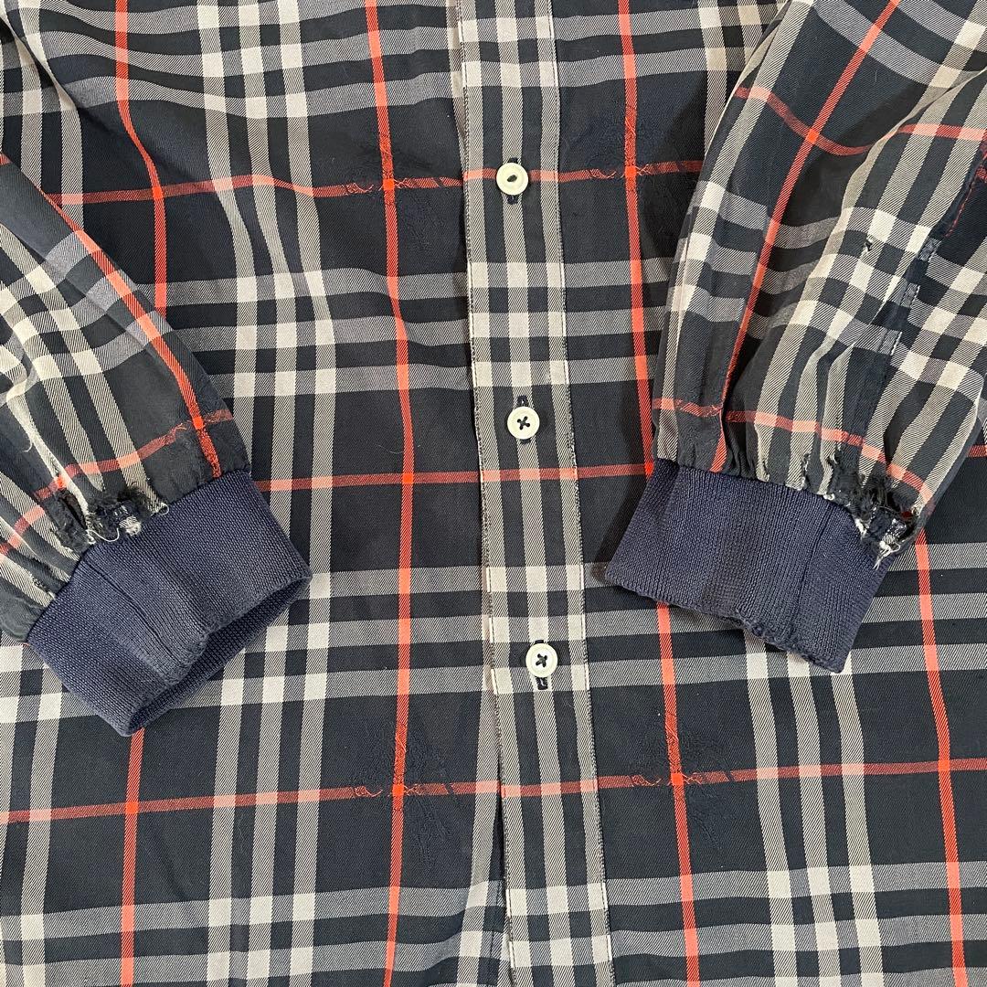 90s BURBERRY バーバリー 長袖シャツ チェック柄 サイズM