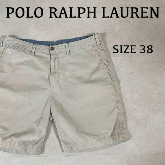 古着 POLO RALPH LAUREN ハーフパンツ サイズ38 ベージュ