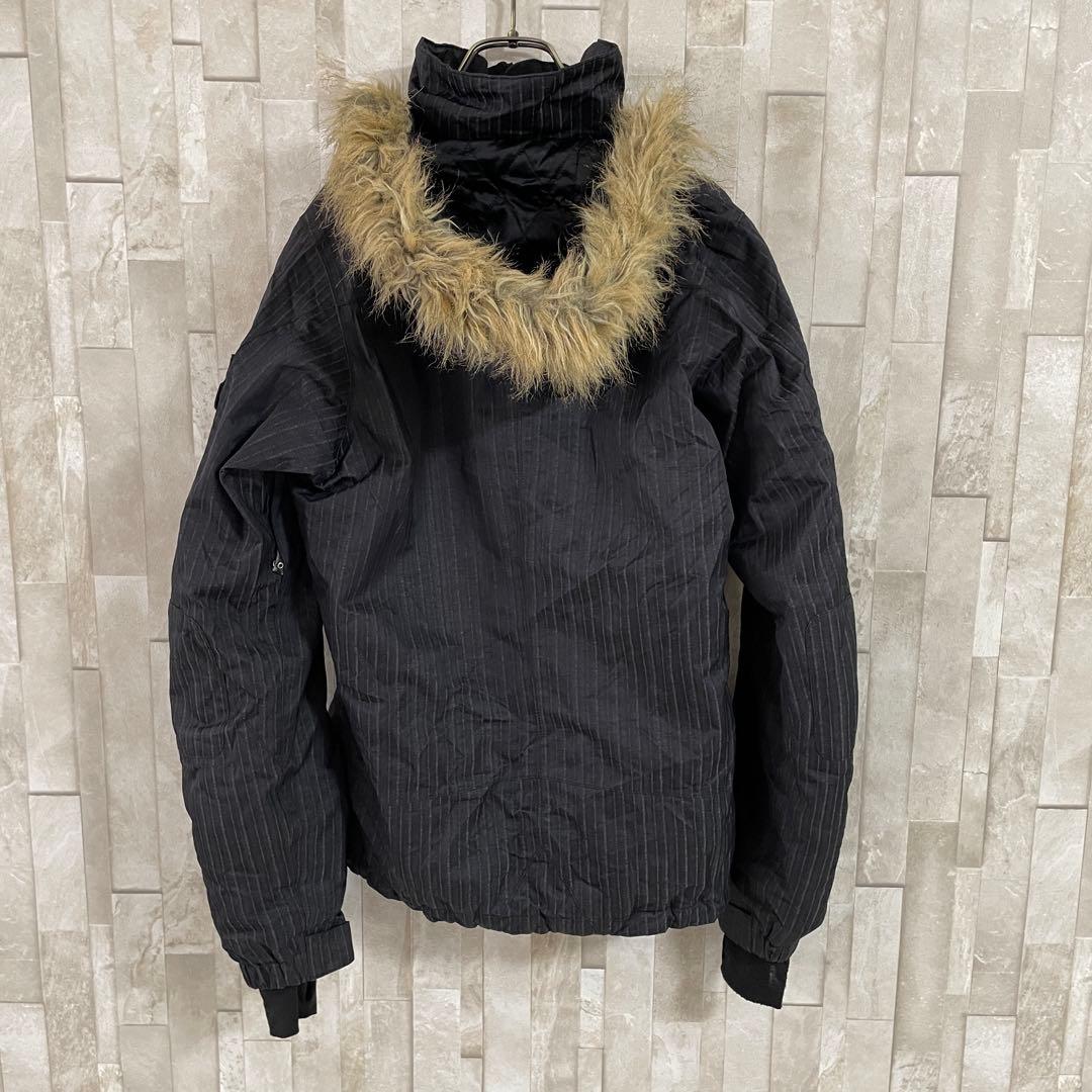 古着 THE NORTH FACE マウンテンパーカー ファー付 ストライプ