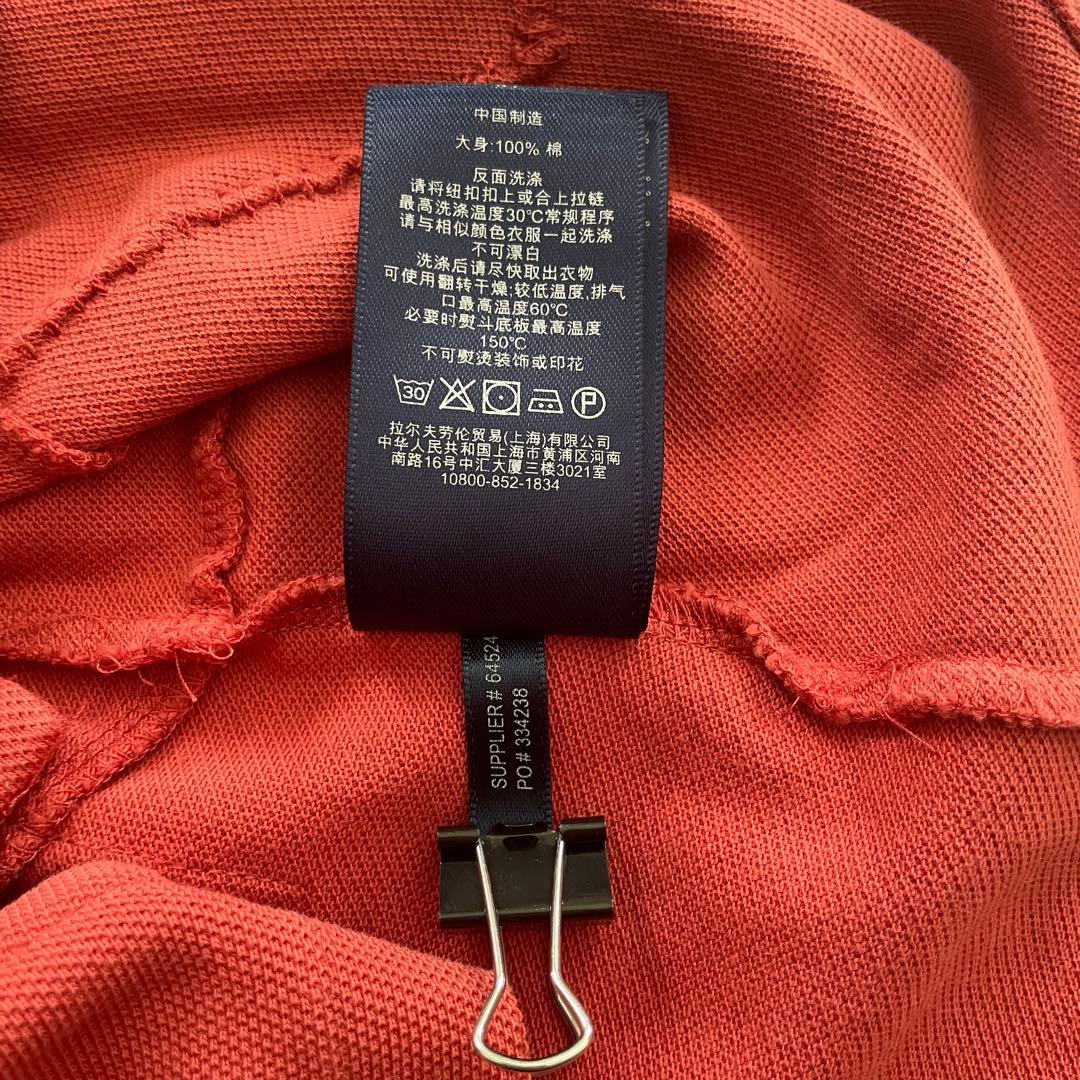 【美品】RALPH LAUREN スキニー パッチワーク ポロシャツ L