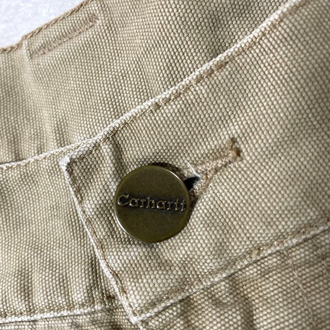 古着 carhartt ハーフパンツ サイズ3XL相当 ベージュ