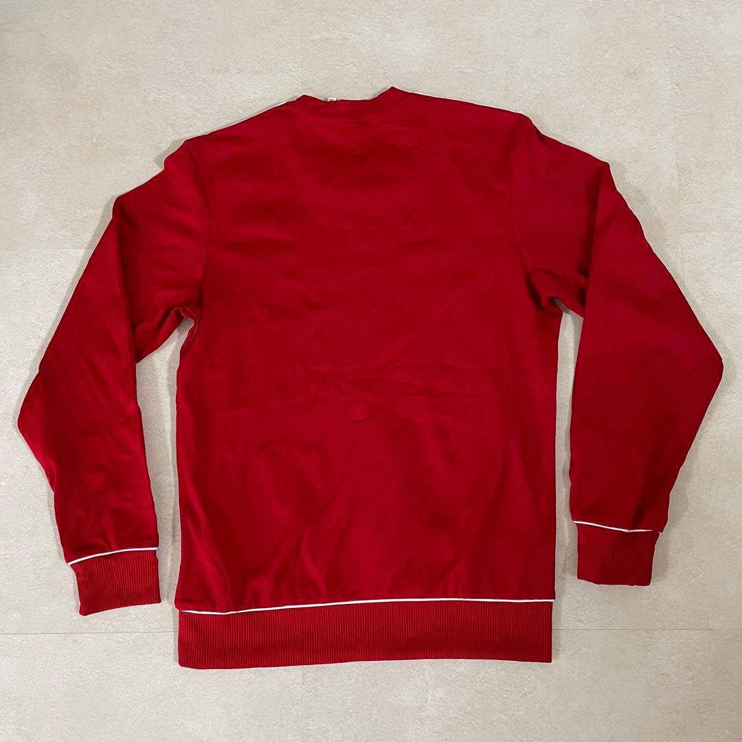 【美品】adidas カレッジ ウォームアップウェア S レッド