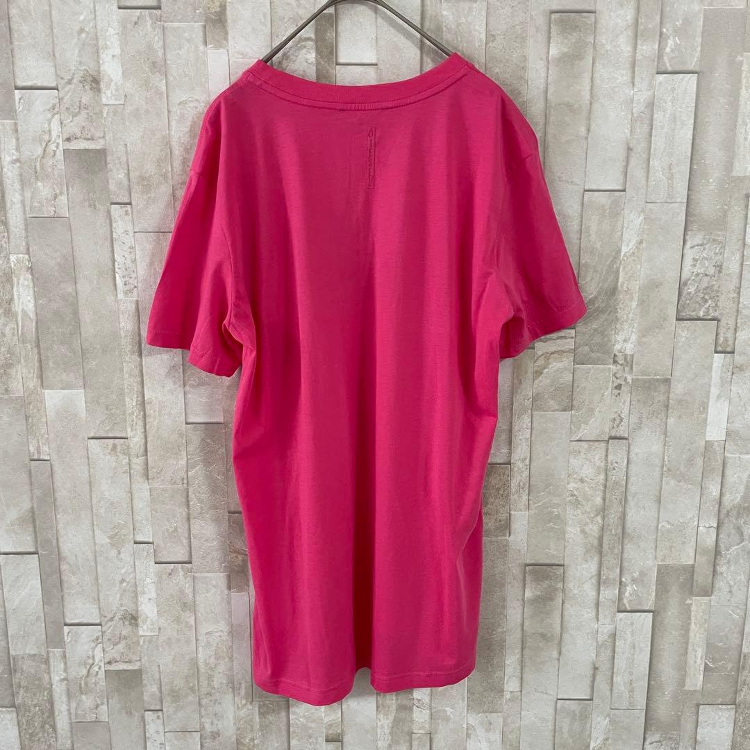 【美品】DIESEL LOVER薔薇プリント Tシャツ ピンク Lサイズ