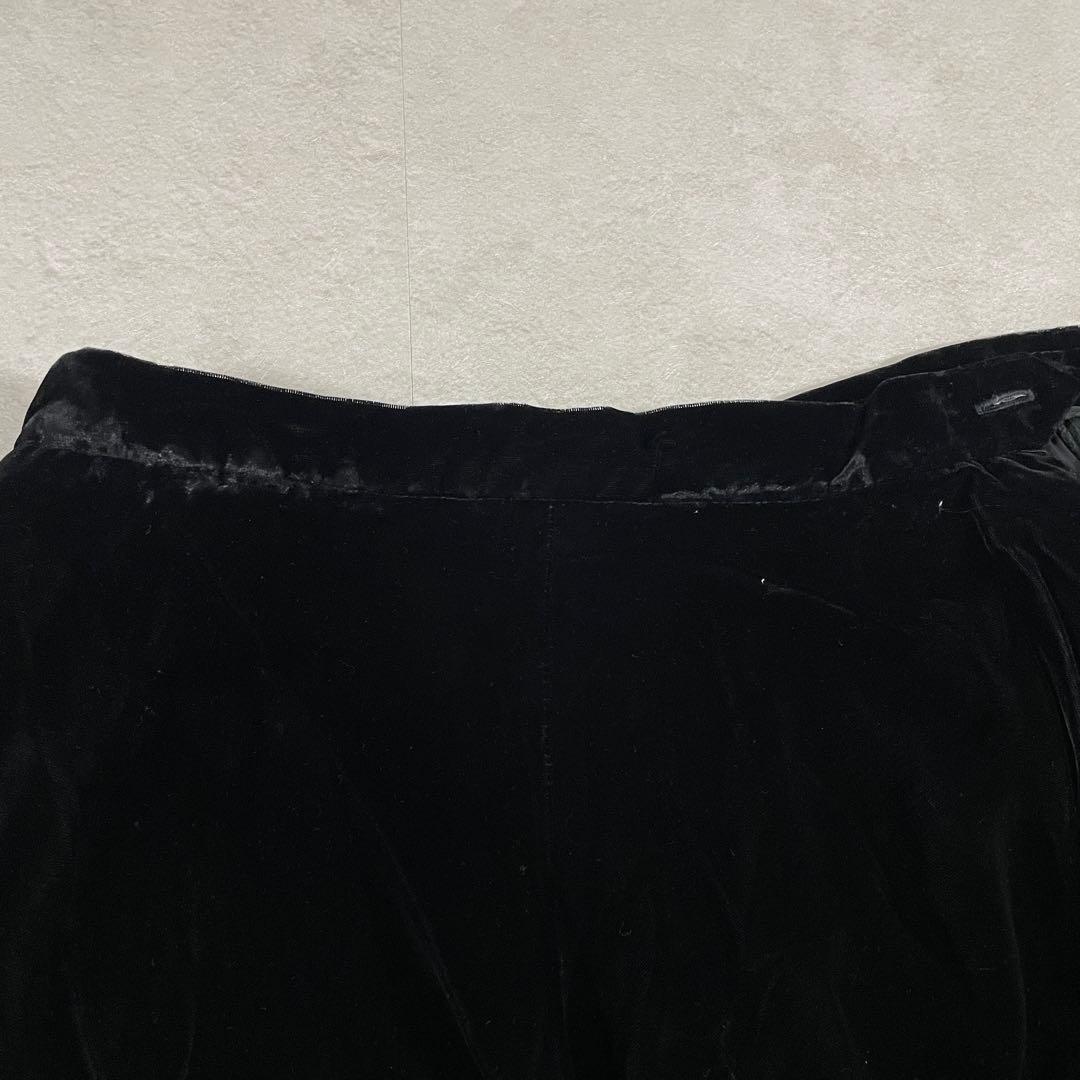 90s POLO RALPH LAUREN ベルベット ロングフレアスカート