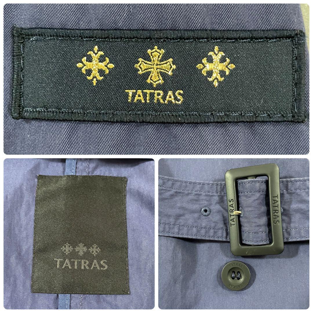 古着 TATRAS トレンチコート ダブルブレスト ポーランド製 刺繍ロゴ