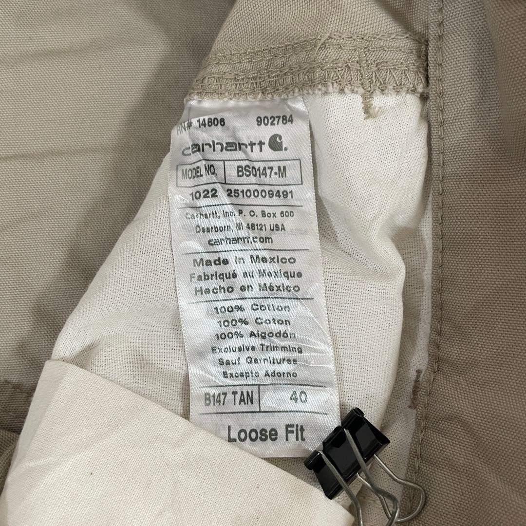 【美品】carhartt ハーフパンツ サイズ40 ベージュ