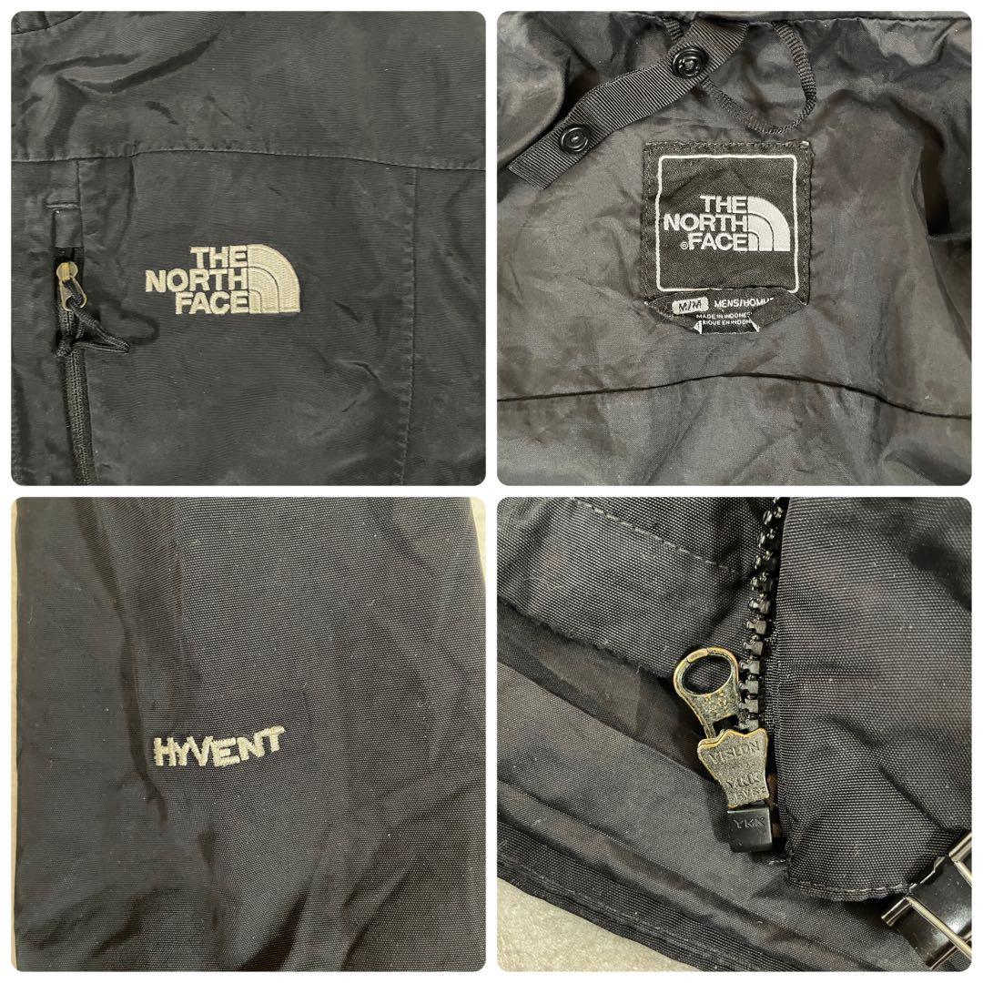 古着 THE NORTH FACE ナイロンジャケット HYVENT 黒色 M