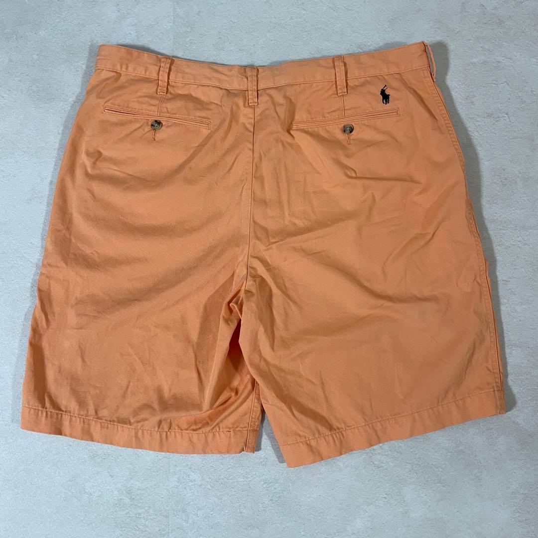 古着POLO RALPH LAUREN ハーフパンツ サイズ40 オレンジ