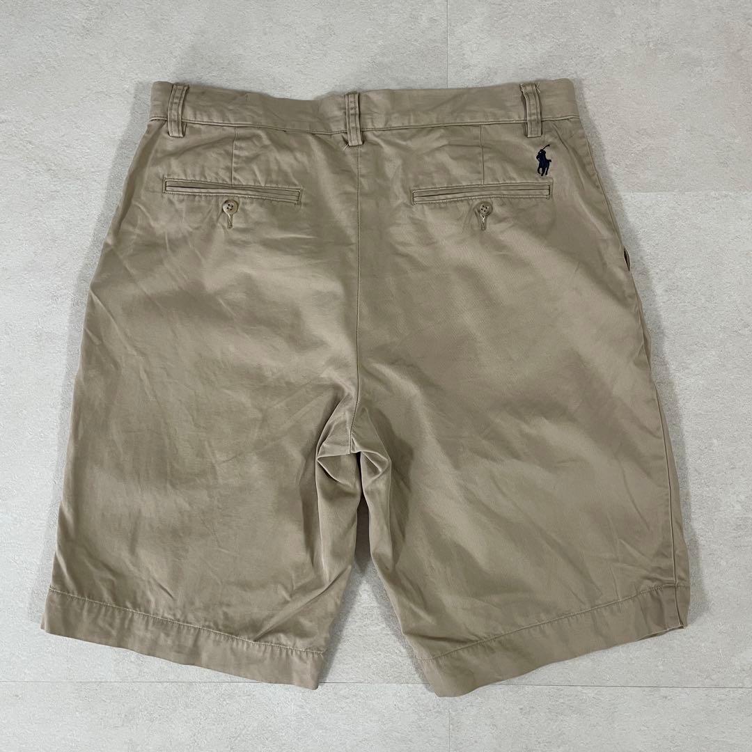 古着 POLO RALPH LAUREN ハーフパンツ サイズ32 ベージュ