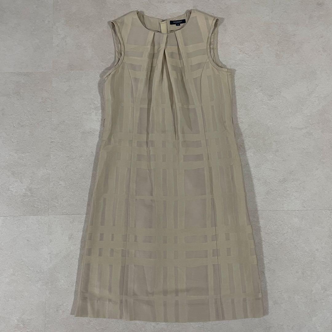 古着 BURBERRY LONDON ワンピース ノースリーブ 日本製
