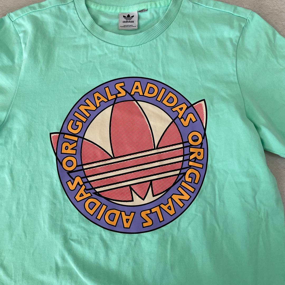 古着 adidas Originals 半袖Tシャツ トレフォイルロゴプリント