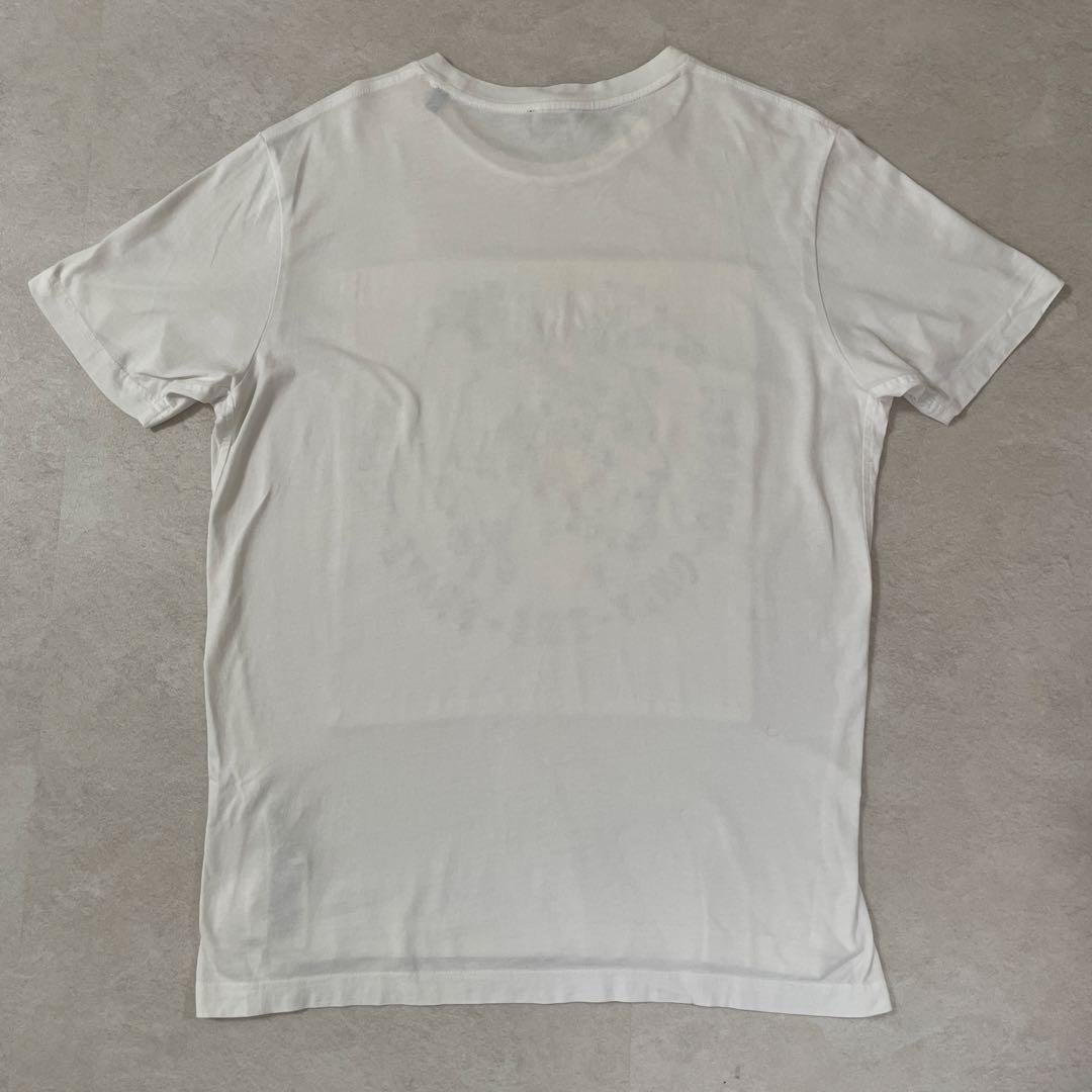 古着 DIESEL グラフィック刺繍 半袖Tシャツ Mサイズ ホワイト