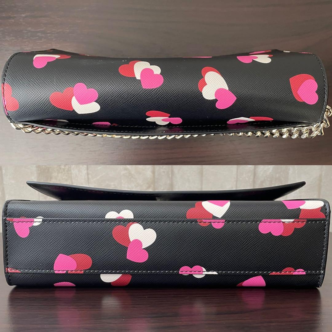 訳あり新品 kate spade ショルダーバッグ ハート総柄