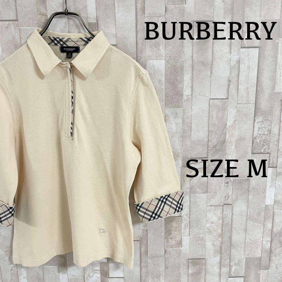 古着 BURBERRY LONDON ポロシャツ ロゴ刺繍 バーバリーチェック