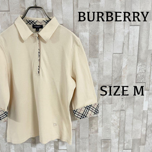 古着 BURBERRY LONDON ポロシャツ ロゴ刺繍 バーバリーチェック