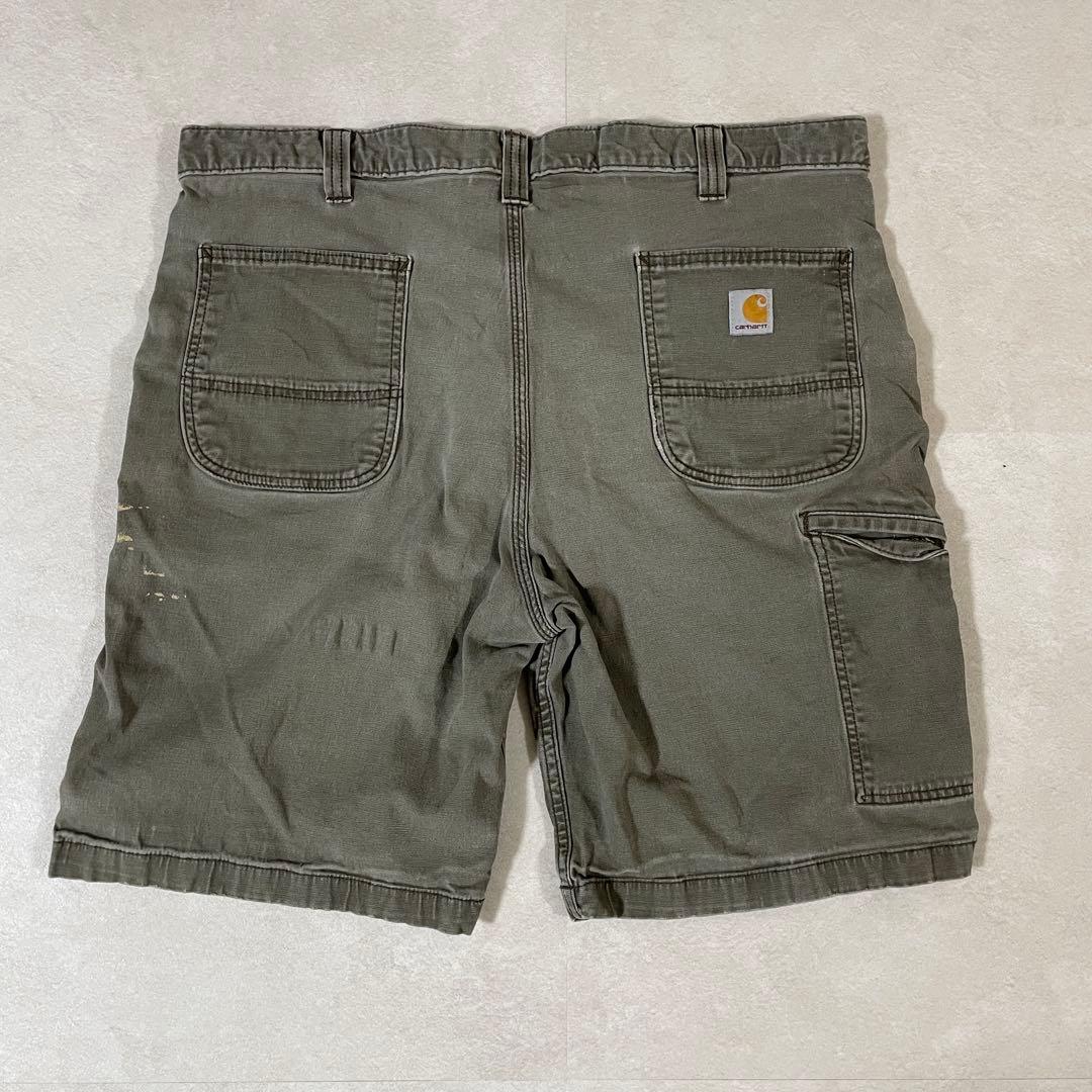 古着carhartt ハーフパンツ サイズ40 グレー
