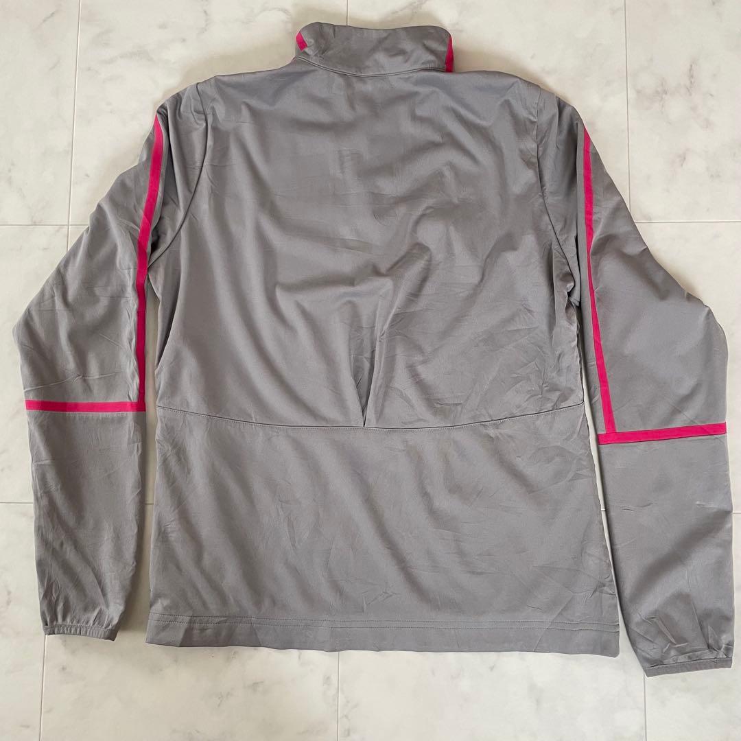 【美品】NIKEGOLF ゴルフウェア ナイロンジャケット グレー Mサイズ