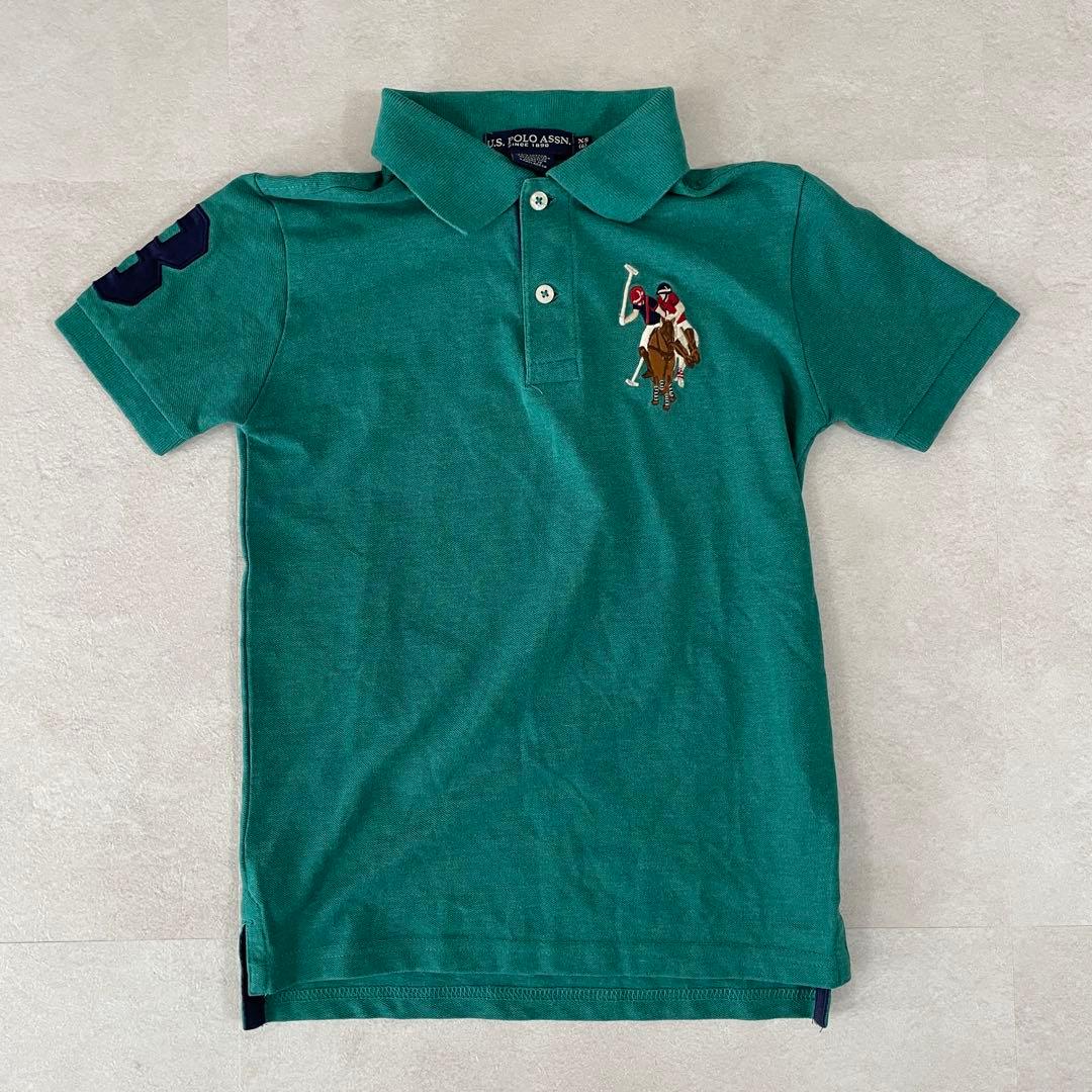 【美品】U.S. POLO ASSN. 半袖ポロシャツ サイズXS グリーン
