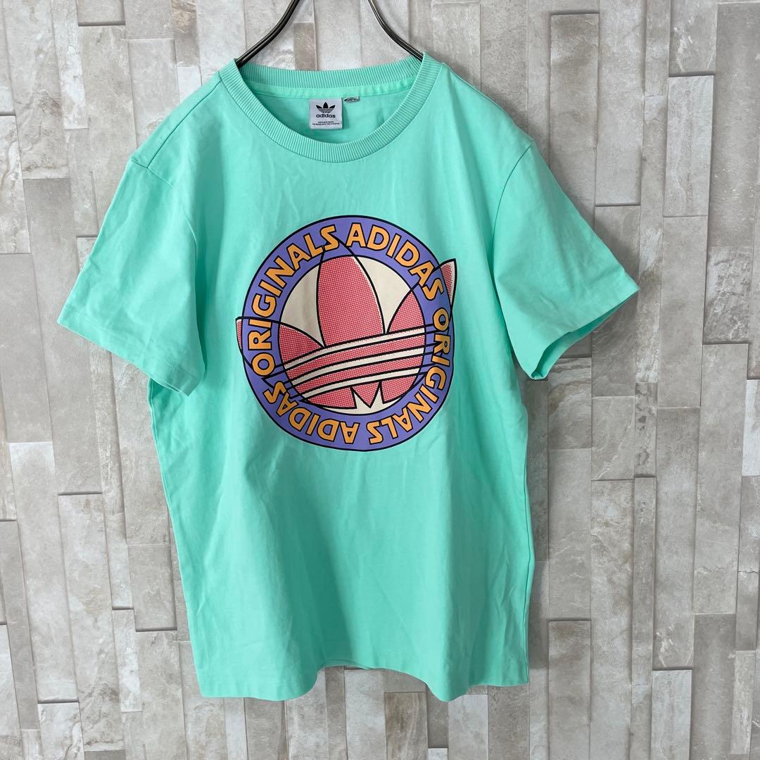 古着 adidas Originals 半袖Tシャツ トレフォイルロゴプリント