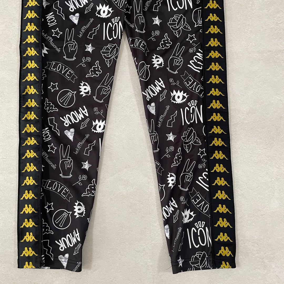 【新品未使用タグ付】希少Kappa グラフィックプリント ジャージ Lサイズ 黒