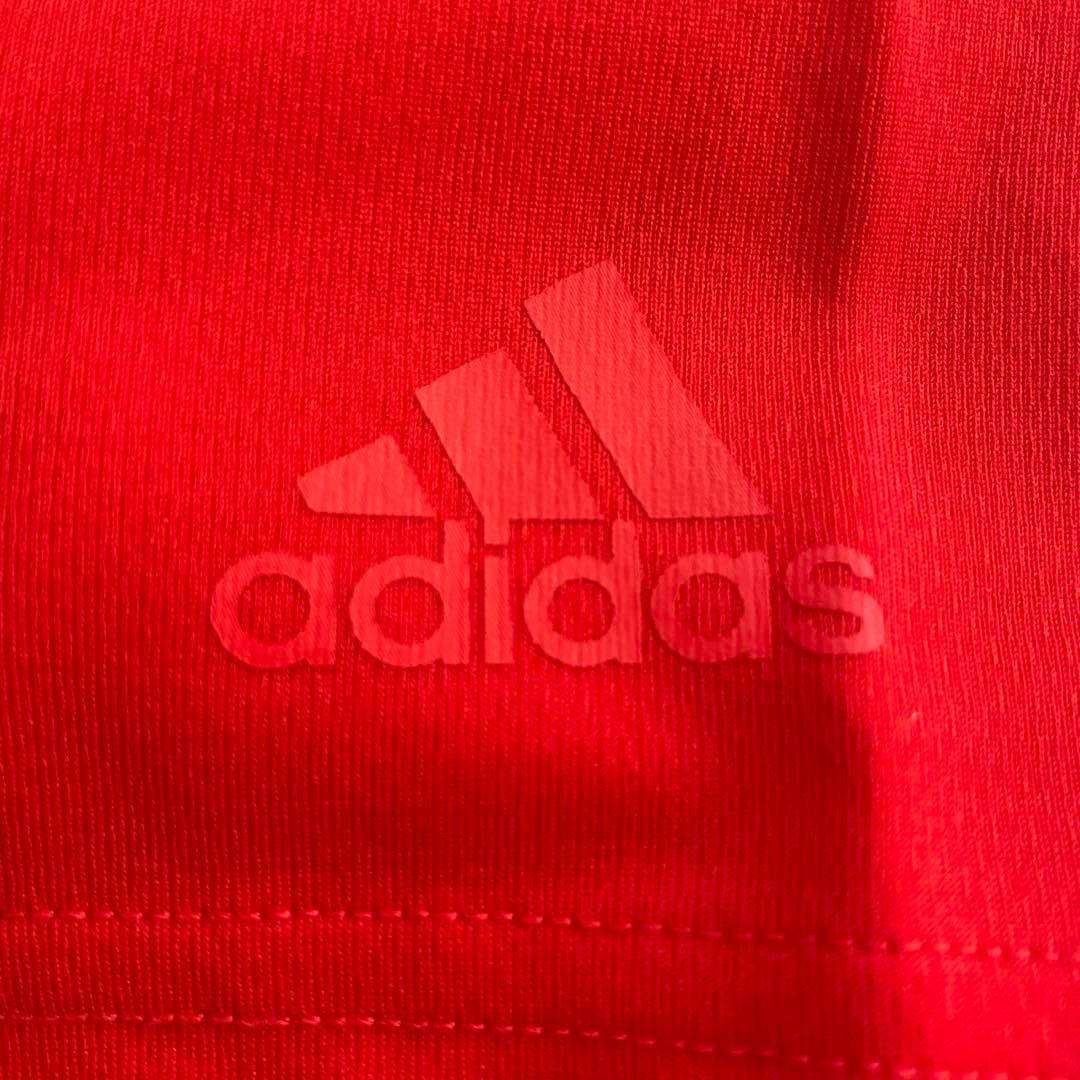 【美品】古着 adidas 半袖Tシャツ スポーツウェア 0サイズ レッド
