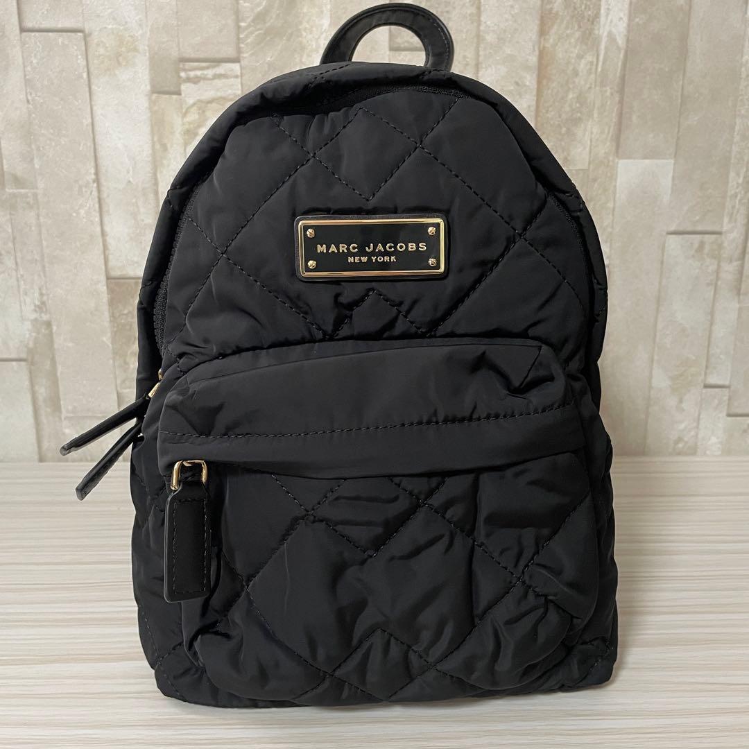 訳あり新品 MARC JACOBS バックパック キルティング 黒