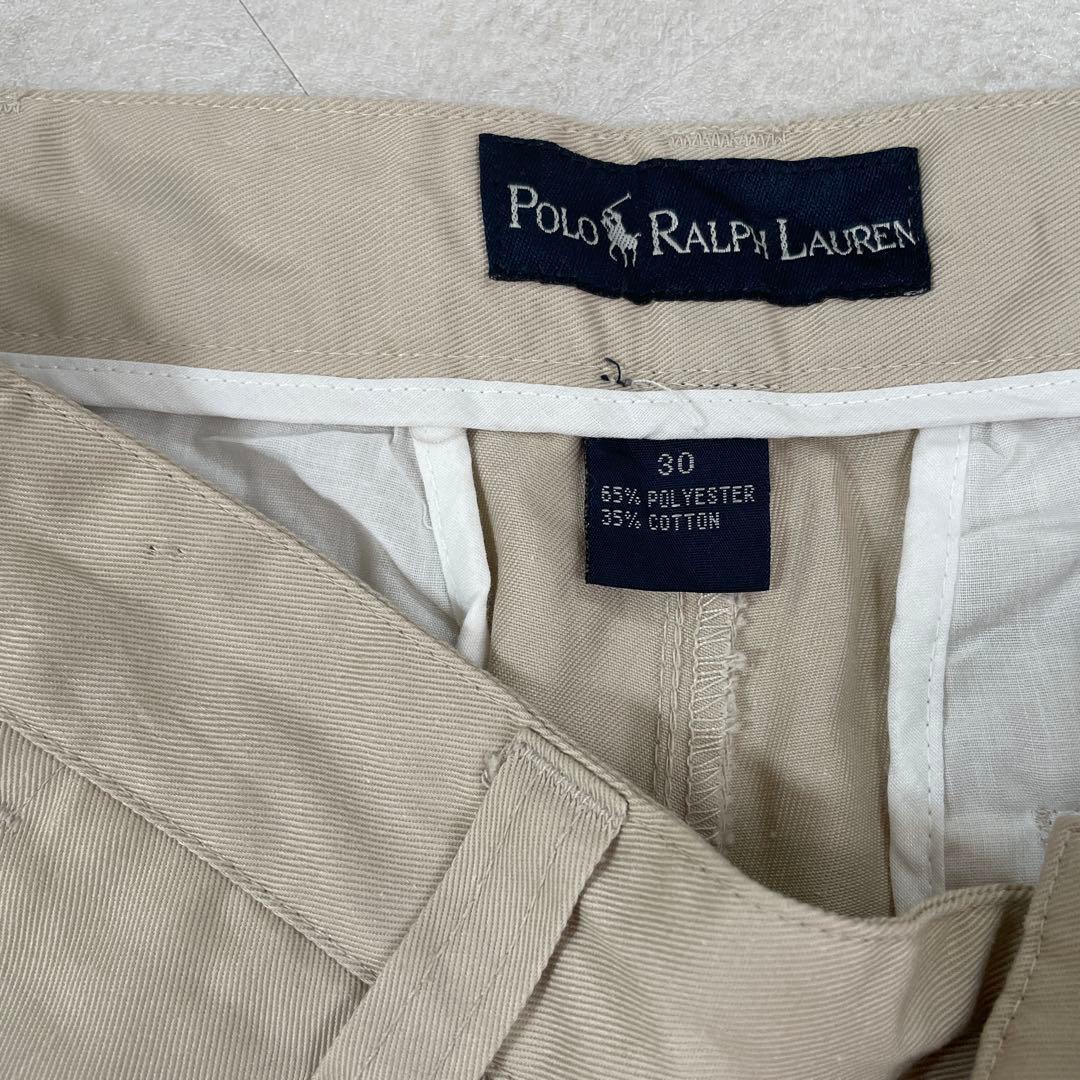 古着 POLO RALPH LAUREN ベージュ ハーフパンツ サイズ30