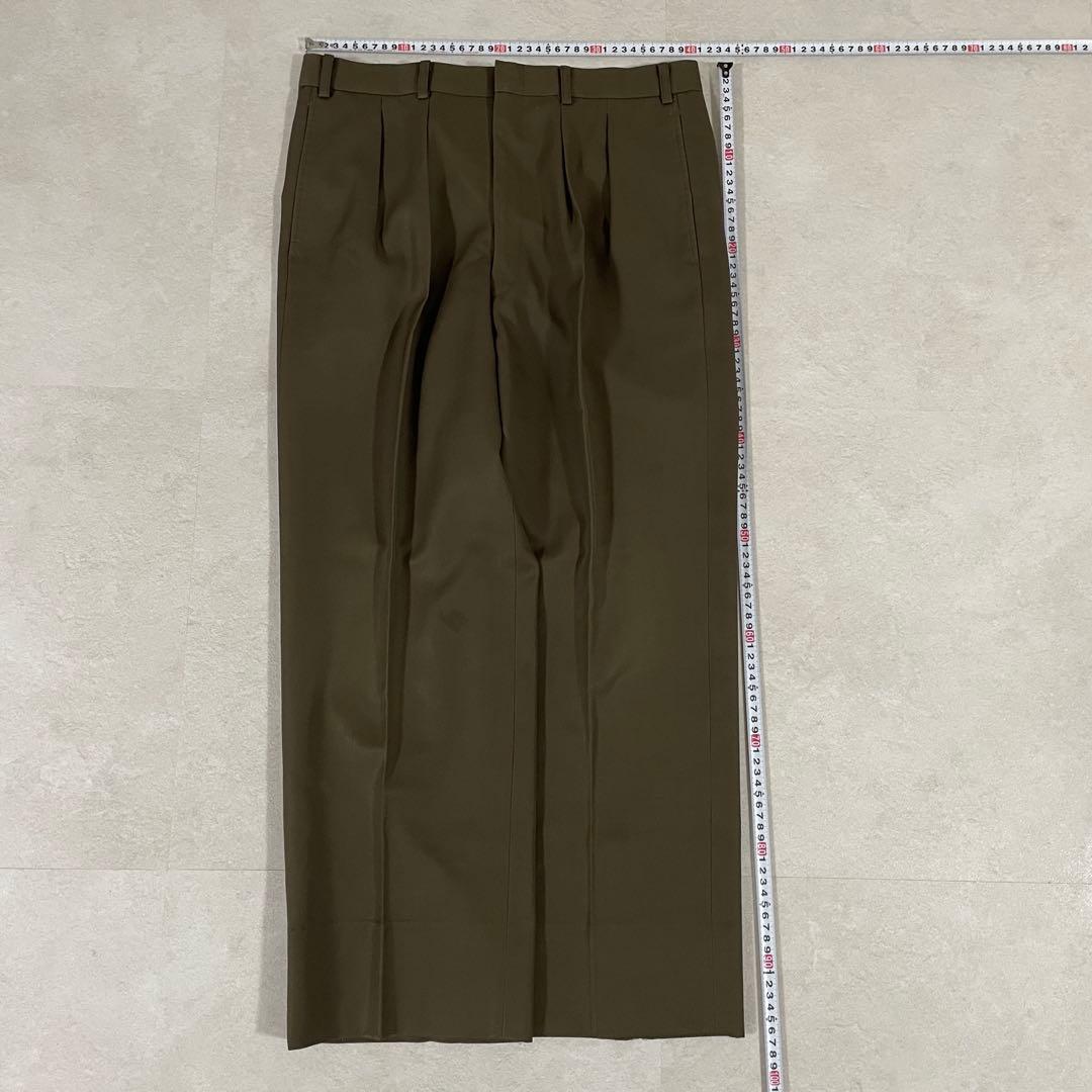 90s BURBERRY スラックス パンツ サイズL カーキ