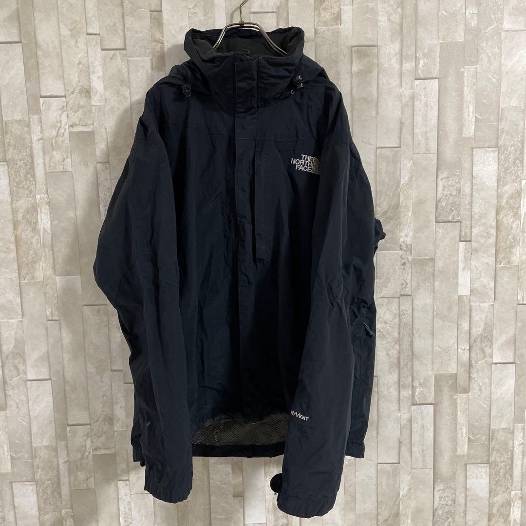 古着 THE NORTH FACE マウンテンパーカー HYVENT 黒色 M
