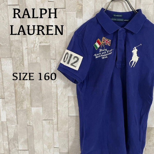 【美品】90s POLO RALPH LAUREN 半袖ポロシャツ 160