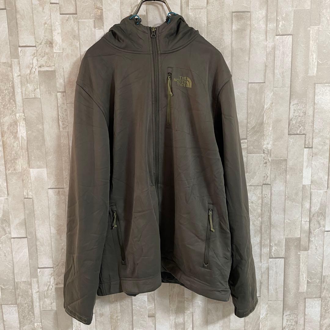 古着 THE NORTH FACE ソフトシェルジャケット サイズL ブラウン