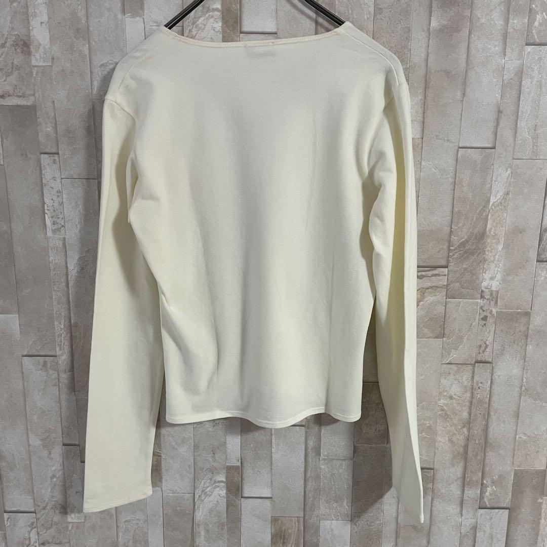 古着 ARMANI JEANS 長袖Tシャツ アイボリー 無地 サイズ44