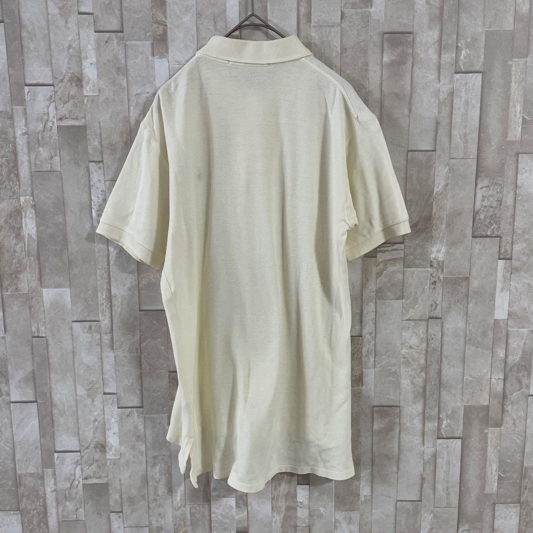 90s POLO RALPH LAUREN 半袖ポロシャツ サイズM アイボリー