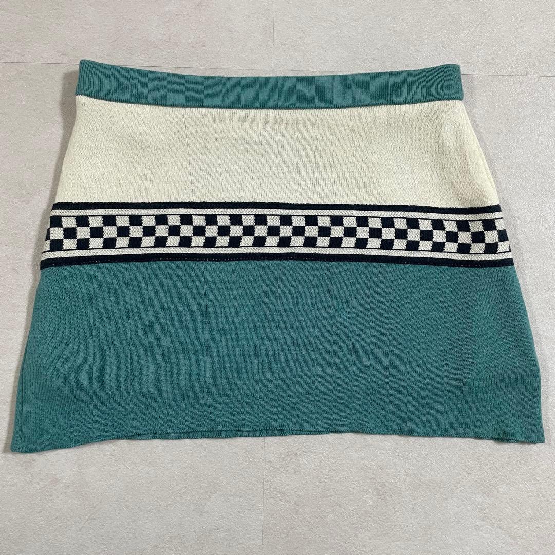 古着 HYSTERIC GLAMOUR ミニスカート サイズFREE ツートン