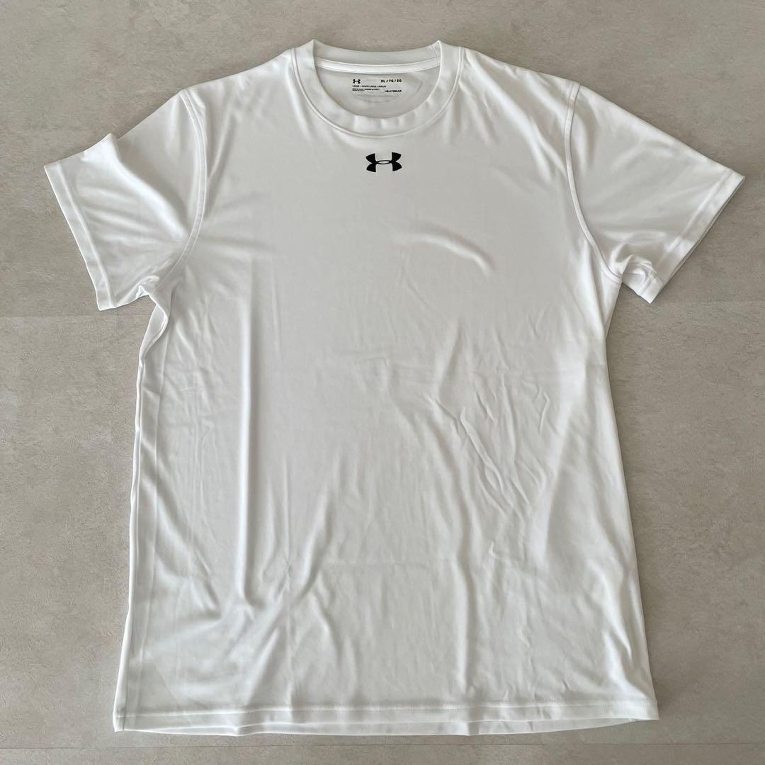 【美品】古着 UNDER ARMOUR 半袖Tシャツ XLサイズ ホワイト