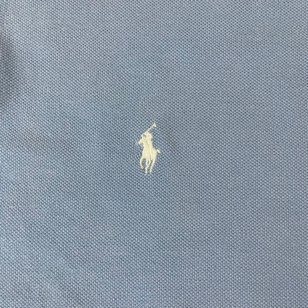90s POLO RALPH LAUREN 半袖ポロシャツ XL ライトブルー