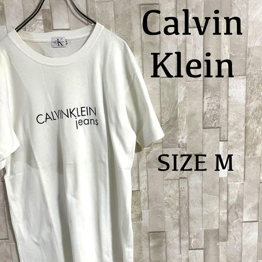 古着 Calvin Klein Jeans 半袖Tシャツ サイズM ホワイト