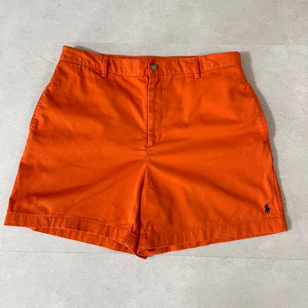 90s RALPH LAUREN SPORTハーフパンツ サイズ10 オレンジ