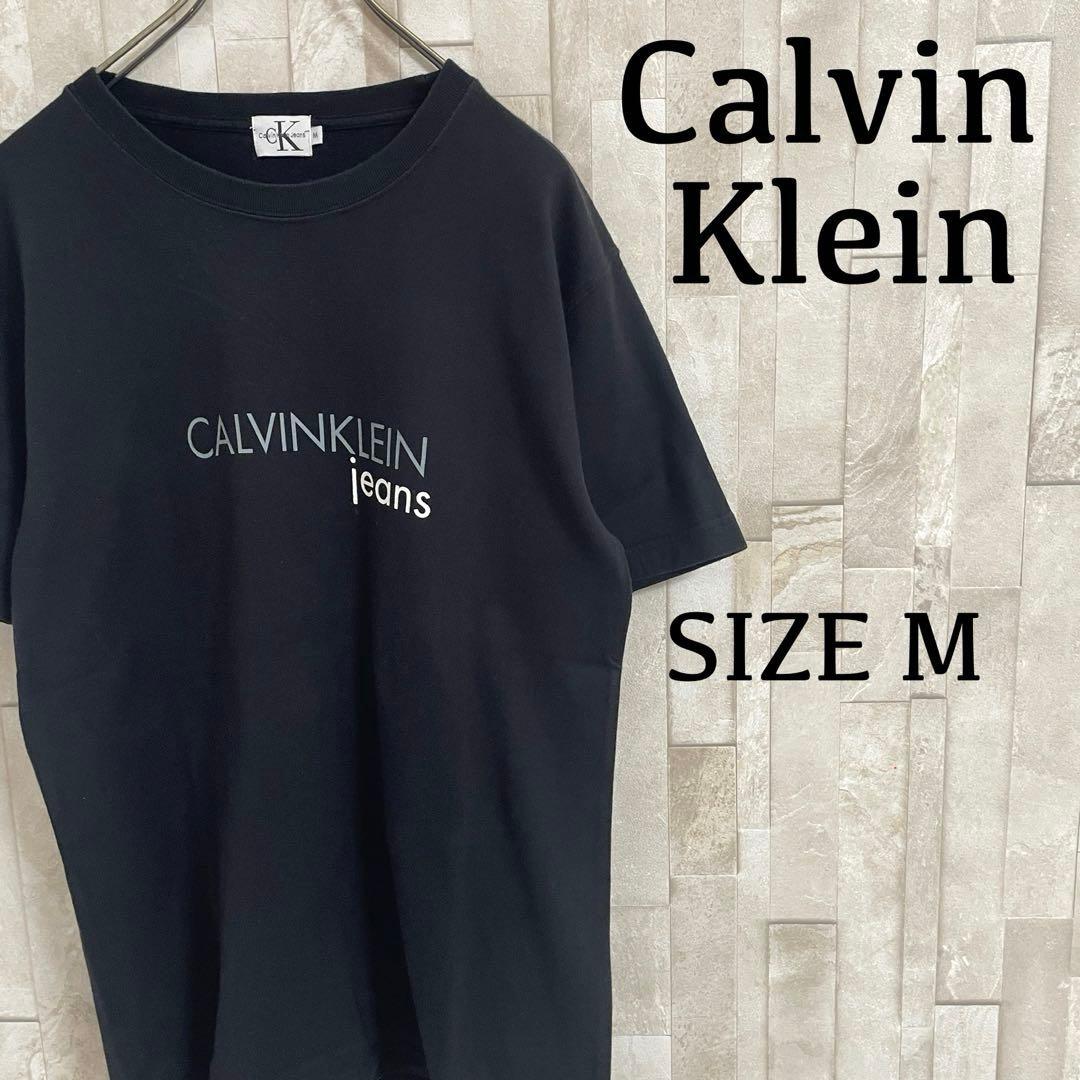 【美品】Calvin Klein jeans ブラック 半袖Tシャツ M