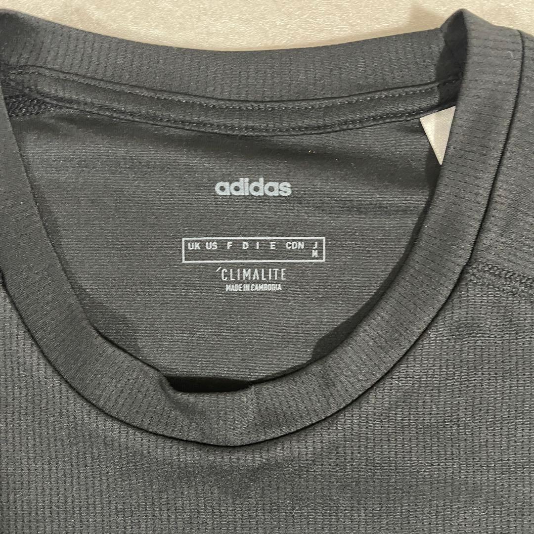【美品】adidas 半袖Tシャツ CLIMALITE Mサイズ ブラック
