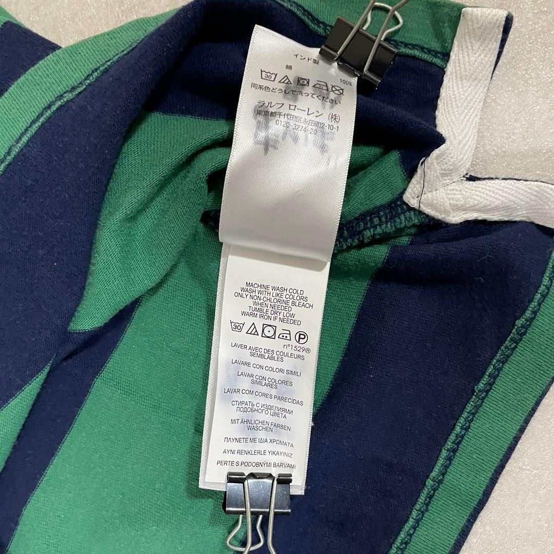 【美品】POLO RALPH LAUREN 長袖ポロシャツ 7 ポニー刺繍