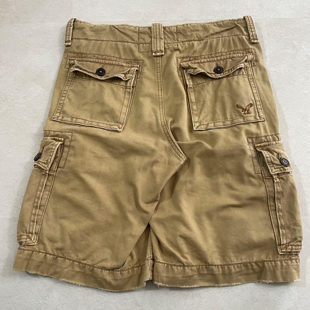 古着AMERICAN EAGLE アメカジ ベージュ ハーフパンツ サイズ30