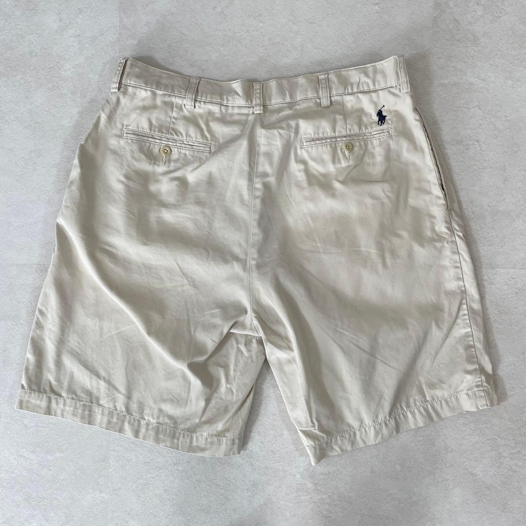 【美品】90s POLO RALPH LAUREN ハーフパンツ アイボリー
