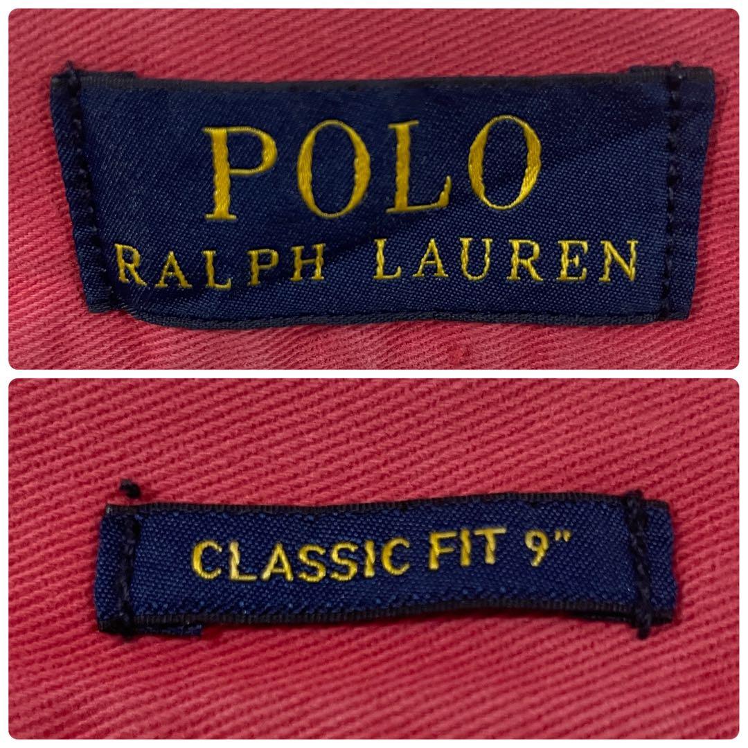 古着 POLO RALPH LAUREN ハーフパンツ サイズ33 ピンク