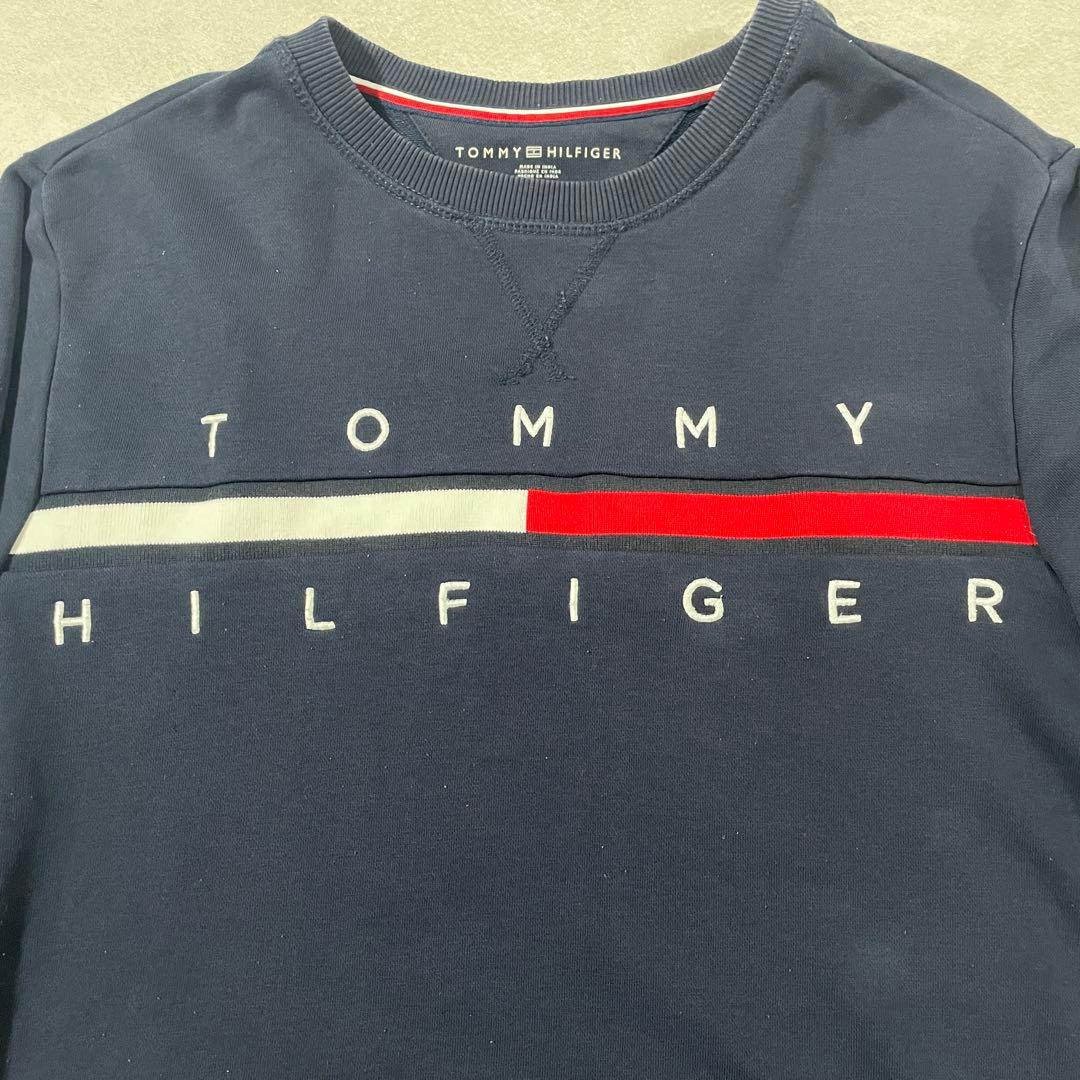 【美品】TOMMY HILFIGERデカロゴ TINOフレンチテリースウェット