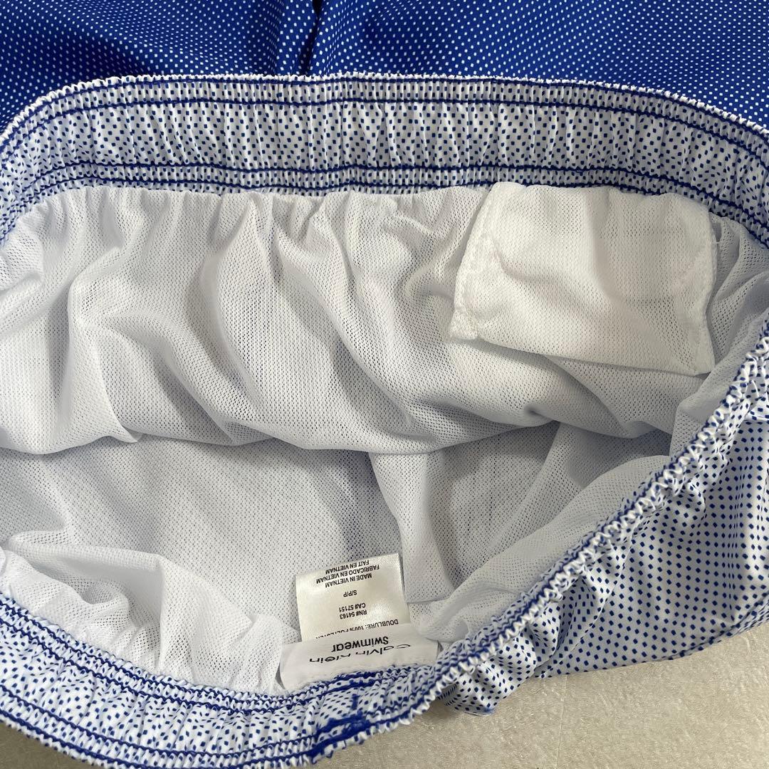 【新品未使用タグ付】Calvin Klein ブルー スイムショーツ S