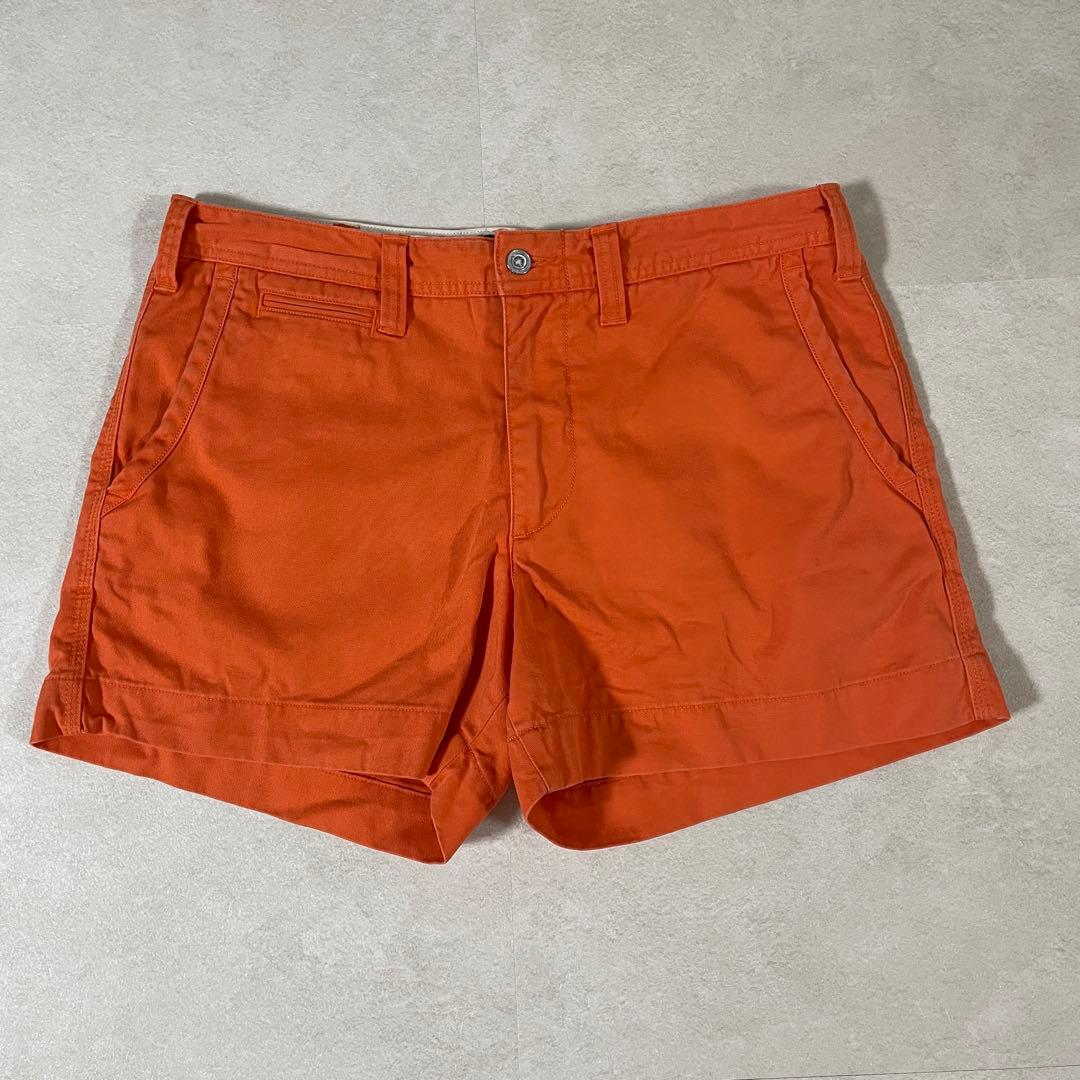 【美品】POLO RALPH LAUREN ハーフパンツ サイズ8 オレンジ